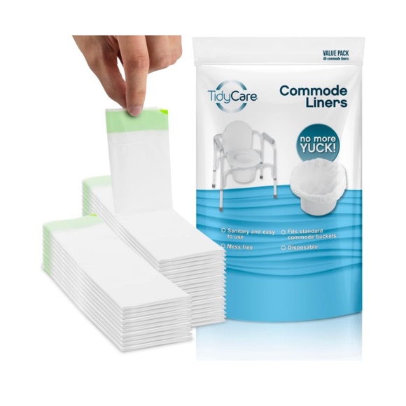 Tidycare Other Tidycare Adult Commode Toilet Liners 48 Disposable